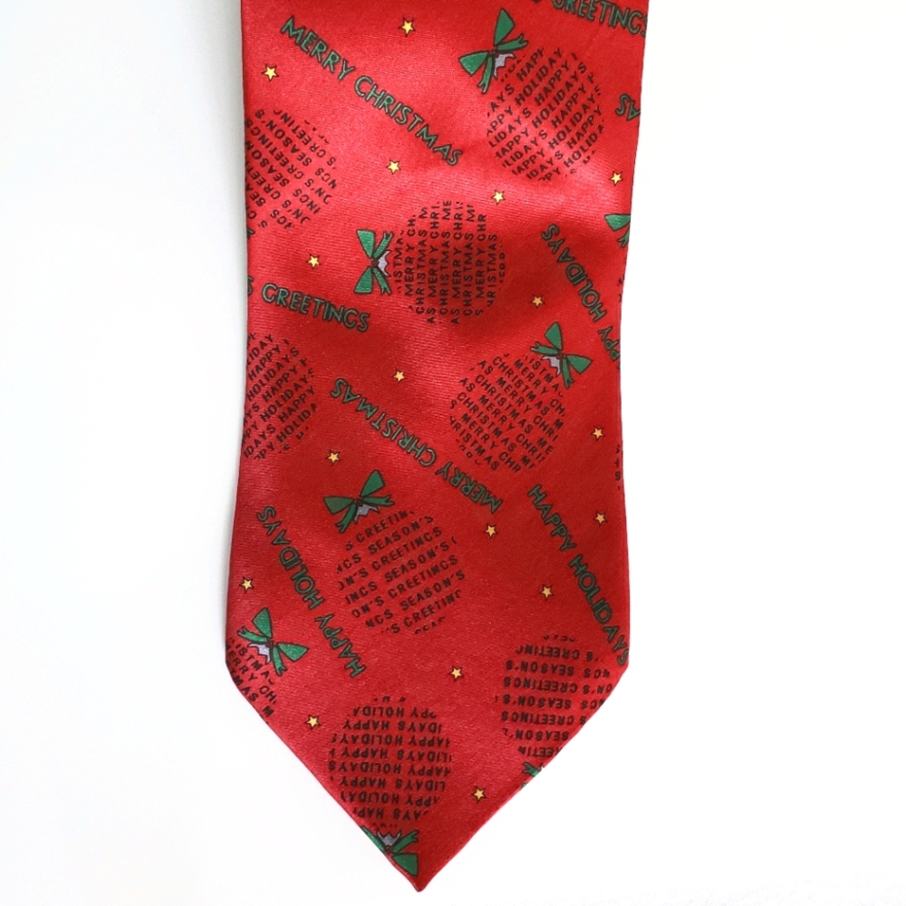 Men's Vintage Silk Christmas Holiday Tie